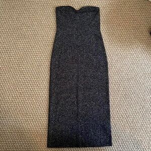 Abercrombie & Fitch Metallic Black Bodycon Dress